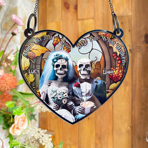 Personalized Gifts For Couple Suncatcher Window Hanging Ornament 02OHPU160524 - Ornaments - GoDuckee