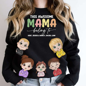Personalized Gifts For Mom Shirt This Awesome Mama Belongs To 03OHPU250124HH - 2D Shirts - GoDuckee