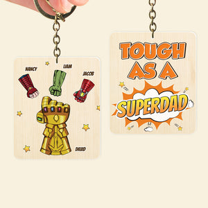 Personalized Gifts For Dad Keychain Tough As Dad 03topu120324 - Keychains - GoDuckee