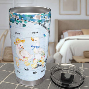 Happy Mother's Day, Personalized Tumbler, Duck Couple Tumbler, Mother's Day Gift - Tumbler Cup - GoDuckee