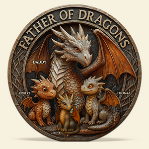 Dragon Dad Acrylic Plaque - Personalized Gifts For Dad 03QHPU150525 - Shaped Plaques - GoDuckee