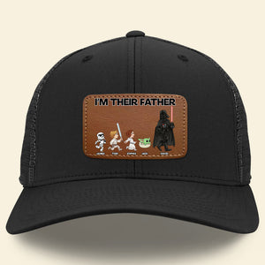 Personalized Gifts For Dad Leather Patch Hat 03qhtn210524 - Caps - GoDuckee