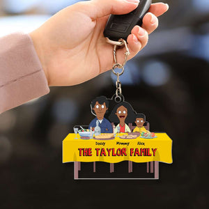 Personalized Gifts For Family Keychain Family Meal 04OHMH261224HG - Keychains - GoDuckee
