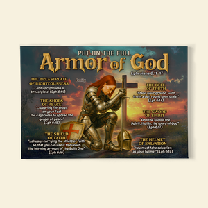 Kneeling Knight Canvas Print - Personalized Gifts For Jesus Lovers 01hupu100625 - Poster & Canvas - GoDuckee
