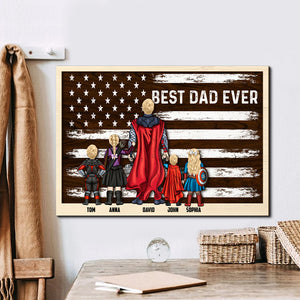Father's Day Happc-01NATN250423TM Personalized Wooden Art - Wood Sign - GoDuckee
