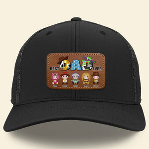 Personalized Gifts For Dad Leather Patch Hat 01hutn210524ha Father's Day - Caps - GoDuckee