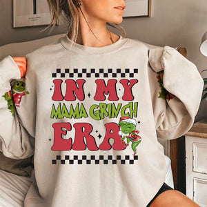 In My Mama Era, Gift For Family, Personalized Shirt, Green Kids Shirt, Christmas Gift 04HTHN161023 - AOP Products - GoDuckee