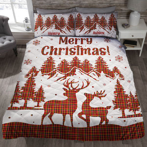 Personalized Gifts For Couple Quilt Bed Set 03qnqn011124 - Blanket - GoDuckee