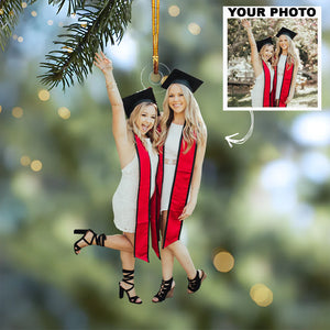 Custom Photo Gifts For Graduate, Upload Graduation Photo Christmas Ornament 61pgxx290824 - Ornament - GoDuckee