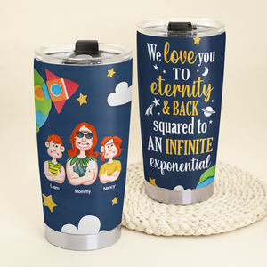 Personalized Gifts For Mom Tumbler 01kapu060325pa I Love You To Eternity - Tumbler Cup - GoDuckee
