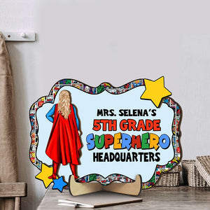 Teacher Personalized Wood Sign 03HUHN300623TM - Wood Sign - GoDuckee