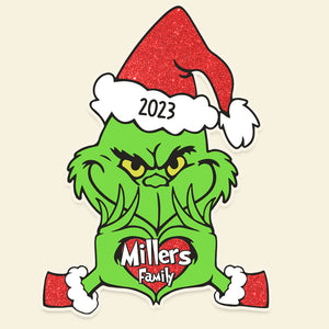 Green Monster, Personalized Family Decal, 05NATN250923, Christmas Gift For Family - Home Decor - GoDuckee