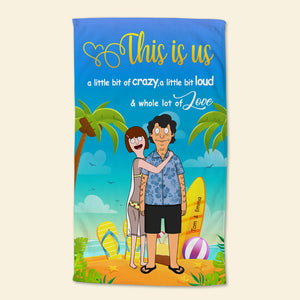 Personalized Gifts For Couple Beach Towel This Is Us 02XQDT240125HG - Beach Towel - GoDuckee