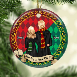 You Put A Spell On Me 02HUDT101123TM Personalized Ornament, Magic Couple Gifts - Ornament - GoDuckee