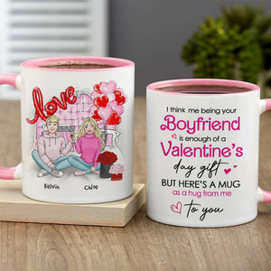 Romantic Couple, A Hug From Me To You, Personalized Mug, Couple Gifts, Gifts For Him, Gifts For Her, Valentine's Day Gifts, 01nahn011223hh - Coffee Mug - GoDuckee