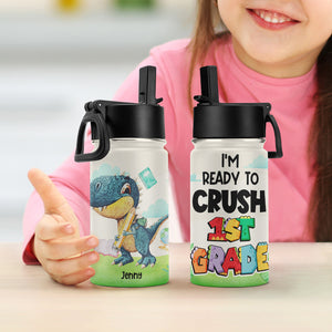 I'm Ready To Crush Grade 03HUHN200623 Personalized Dinosaur Kid Tumbler - Kid Tumbler - GoDuckee