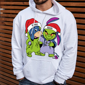 Gift For Couple, Friends, Personalized Shirt, Cartoon Christmas Costume Shirt, Christmas Gift 03ACDT301023 - Shirts - GoDuckee