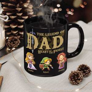 Heart Of The Family 03NAQN060623 Personalized Family Coffee Black Mug - Coffee Mug - GoDuckee