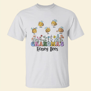 Grandma's Honey Bees, Personalized Shirt, Gift For Grandma, Gift For Birthday - Shirts - GoDuckee