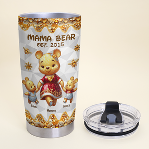 Mama Bear Tumbler - Personalized Gifts For Mom 01tgpu090425 - Tumbler Cup - GoDuckee