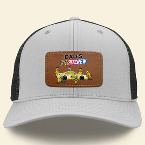 Personalized Gifts For Dad Leather Patch Hat 04ACDT210524 - Caps - GoDuckee