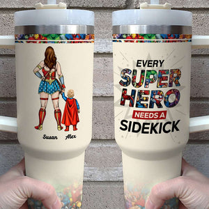 Personalized Gifts For Mom Tumbler Every Superhero Needs A Sidekick 03QHHN250324PA - Tumbler Cups - GoDuckee