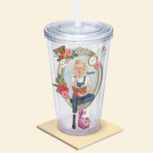 My Reality Is Just Different From Yours, Personalized Acrylic Tumbler, 05PGTN160823TM, Gift For Book Lover - Tumbler Cup - GoDuckee