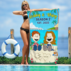 Personalized Gifts For Couple Beach Towel 06topu080125pa - Beach Towel - GoDuckee