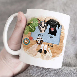 We'll Be Watching You, Gift For Dog Lover, Personalized Mug, Dog Lover Coffee Mug - Coffee Mug - GoDuckee