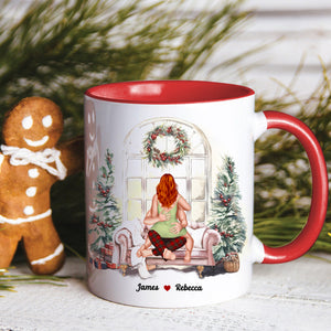 I Like You How I Like My Coffee, Couple Gift, Personalized Accent Mug, Funny Couple Mug, Christmas Gift - Coffee Mug - GoDuckee