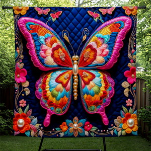 Personalized Butterfly Quilt Bed Set 05hupu170125 - Blanket - GoDuckee