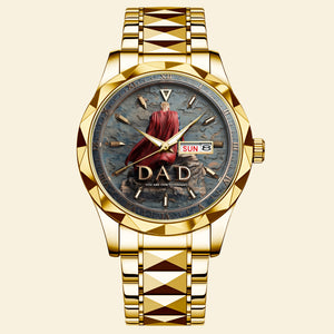 Proud Grandpa Men's Watch Personalized Gifts for Dad 03TGDT290725 - Men's Watch - GoDuckee