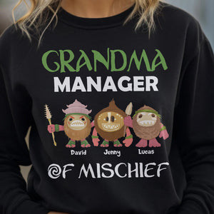 Personalized Gifts For Grandma Shirt Grandma Manager Of Mischief 052QHTN160124 - 2D Shirts - GoDuckee