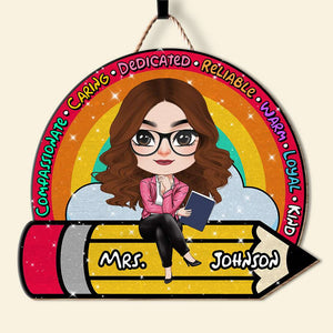 Personalized Gifts For Teacher Wood Sign 03NADT080724HH - Wood Sign - GoDuckee