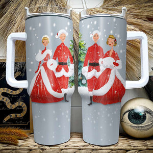 Romantic Couple, Personalized Tumbler With Handle, Christmas Gifts, Gifts For Him, Gifts For Her, Unique Xmas Gifts, 07acqn171023 - Tumbler Cup - GoDuckee