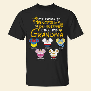 My Favorite Princes & Princesses Call Me Grandma- Personalized Shirt-Gift For Grandma-07dnqn250423 - Shirts - GoDuckee
