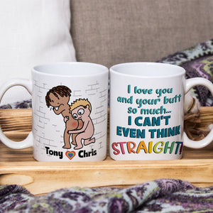I Love You I Can't Think Straight Personalized Coffee Mug - Coffee Mug - GoDuckee