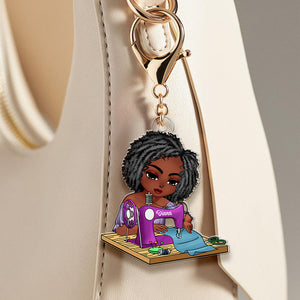 Personalized Gifts For Sewing Lover Keychain 01qnqn200225 - Keychains - GoDuckee