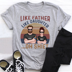 Like Father- Gift For Dad- Personalized Shirt- Father's Day Shirt - Shirts - GoDuckee