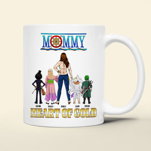 Personalized Gifts For Mom Coffee Mug Mommy Heart Of Gold 011KAPU260324PA - Coffee Mugs - GoDuckee