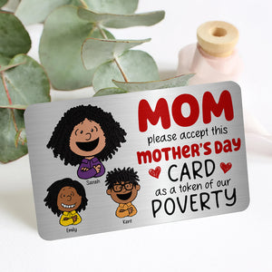 Personalized Gifts For Mom Aluminum Wallet Card 021toqn210125hh - Wallet Card - GoDuckee