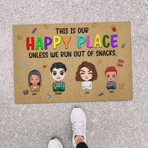 Personalized Gift For Family Doormat This Is Our Happy Place 03KAMH150124HH - Doormats - GoDuckee