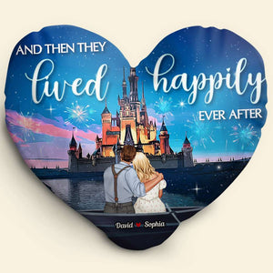 Couple And Then They Lived Happily Ever After 03acdt141223 Custom Shape Pillow - Pillow - GoDuckee