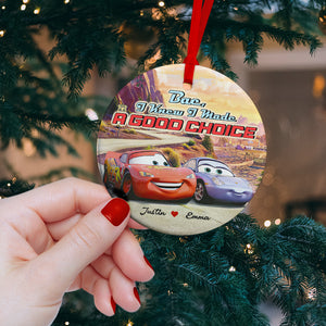Couple I Made A Good Choice 01tohn291123 Personalized Ceramic Ornament - Ornament - GoDuckee