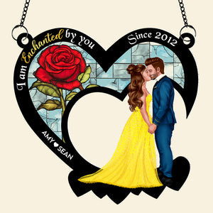 Personalized Gifts For Couples Suncatcher Window Hanging Ornament 03htpu170524pa - Ornaments - GoDuckee