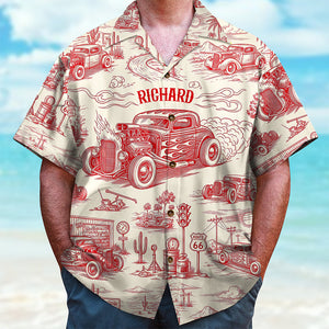 Vintage Car Hawaiian Shirt – Personalized Gifts for Car Lovers 02ohqn120625 - Hawaiian Shirts - GoDuckee