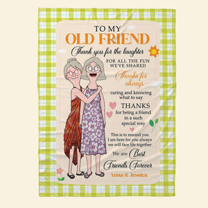 Personalized Gifts For Friend Blanket Best Friends Forever 02ACDT200325HG - Blanket - GoDuckee