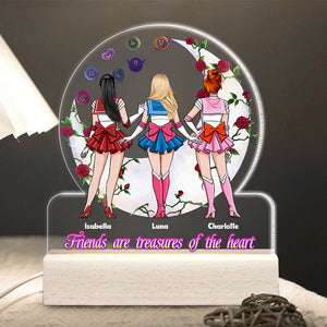 Personalized Gifts For Friends LED Light Friends Are Treasures Of The Heart 03OHDT270224HH - Led Lights - GoDuckee