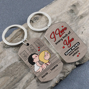 Personalized Gifts For Couple Keychain Naughty Couple 01XQDT191224HH - Keychains - GoDuckee