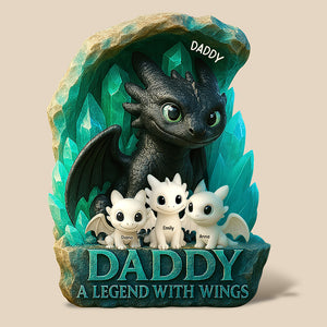 Personalized Gifts For Dad Acrylic Plaque, Dragon Fans 01tgqn120425 - Shaped Plaques - GoDuckee